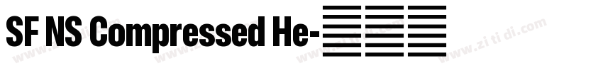 SF NS Compressed He字体转换